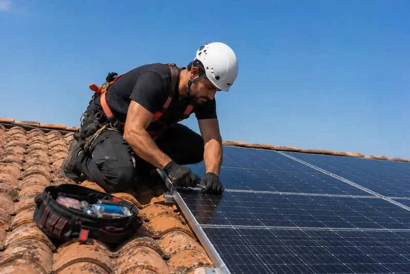 Maintenance et monitoring de panneaux solaires à Theizé
