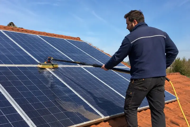 Nettoyage et entretien de panneaux solaires à Theizé